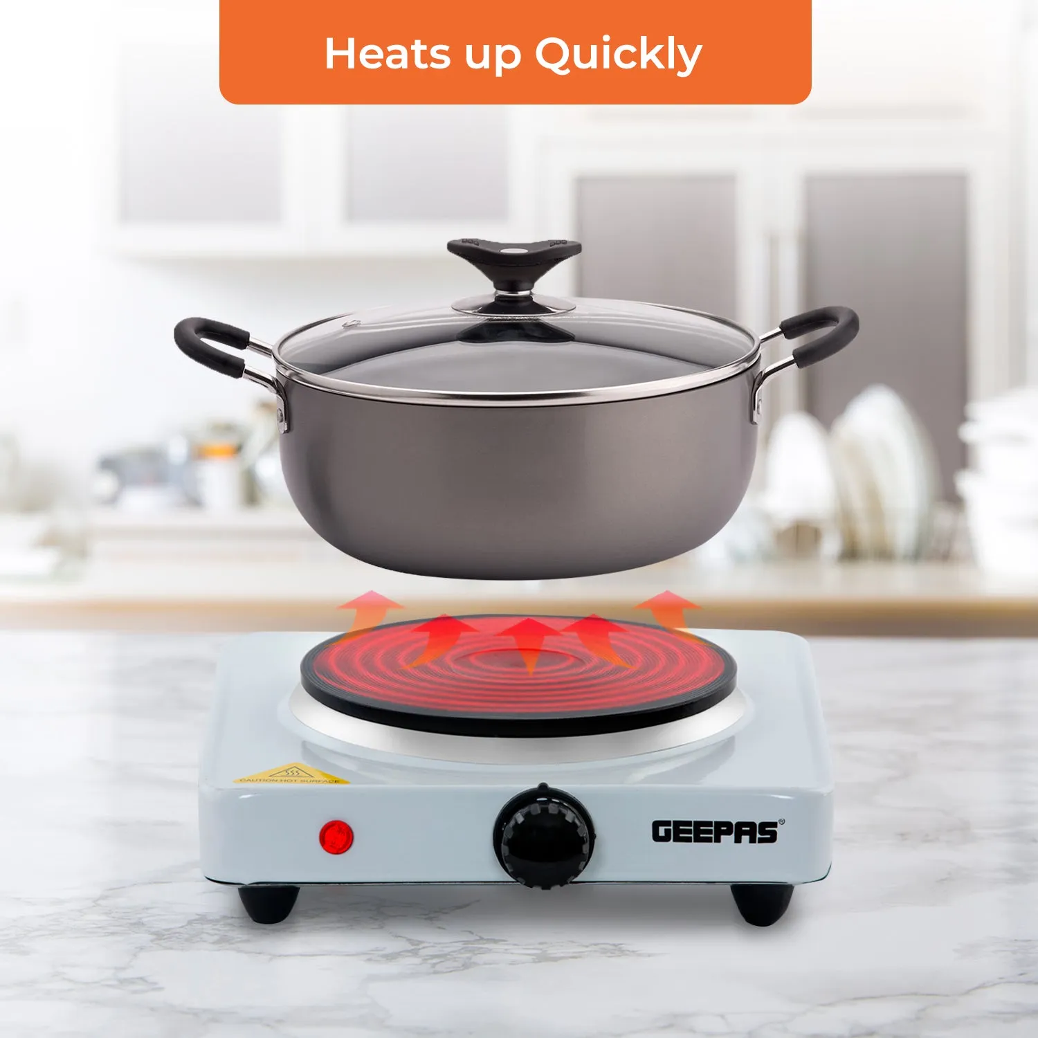 1000W Single Electric Hot Plate Table Top Cooker