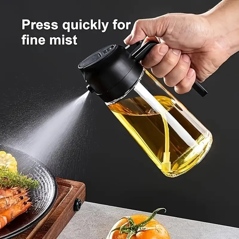 2-in-1 Portable Oil Sprayer and Dispenser