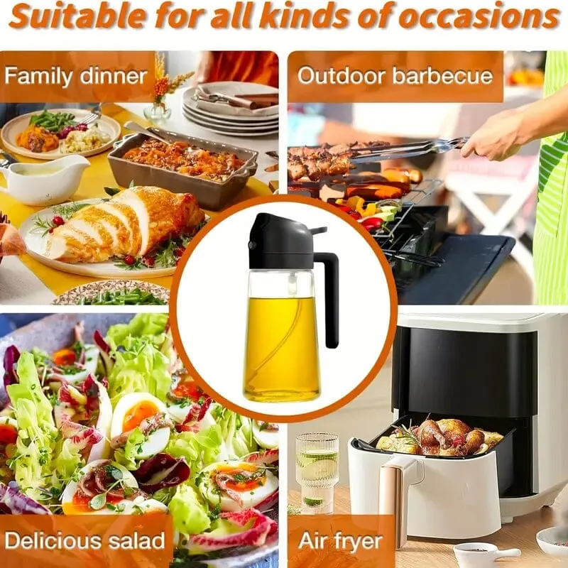 2-in-1 Portable Oil Sprayer and Dispenser