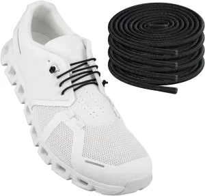 2 Pairs Elastic Shoelaces for ON Cloud 5 & 6 No Tie Replacements Shoes Laces Stretchy Bungee Running Training