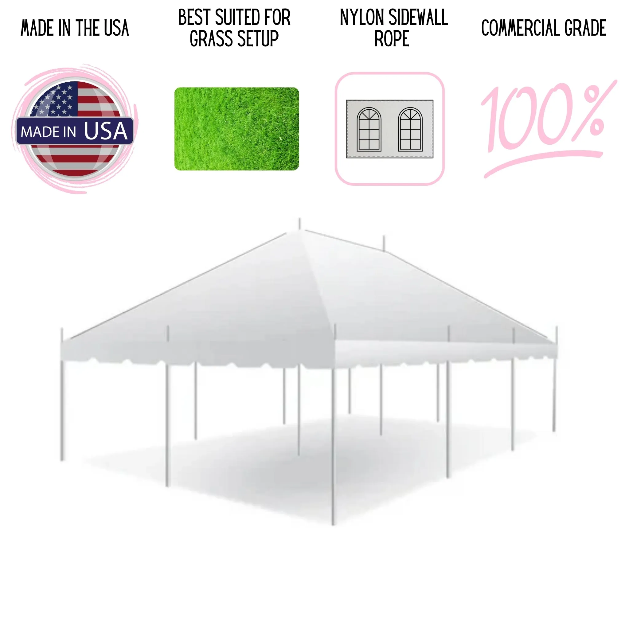 20x30 Classic Series Pole Tent