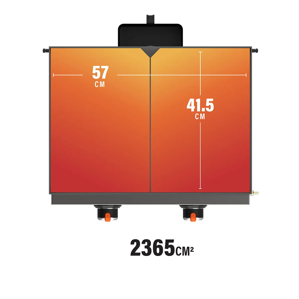 22" Omnivore Stainless Front Panel Tabletop Griddle with Hood