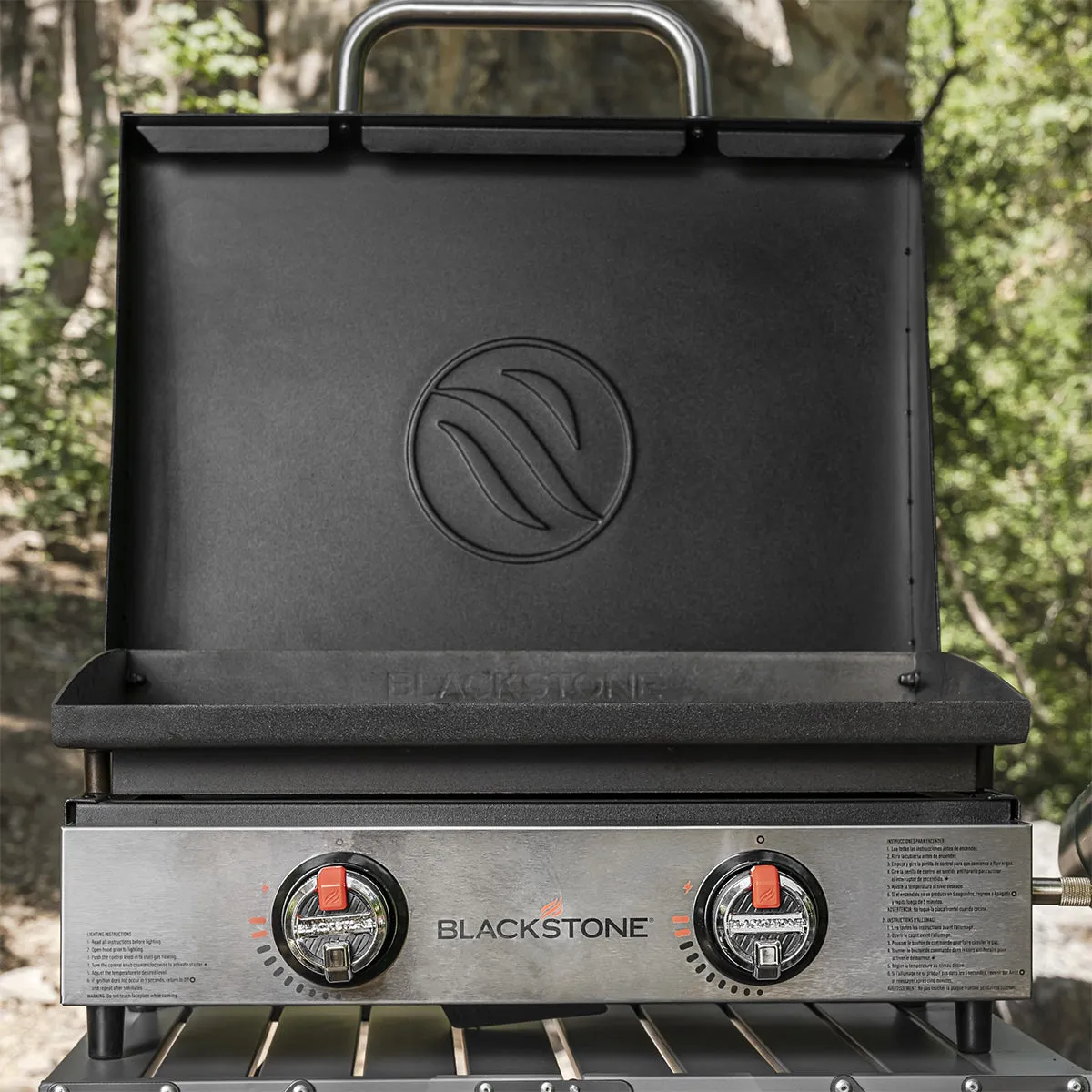 22" Omnivore Stainless Front Panel Tabletop Griddle with Hood