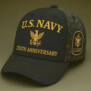 250th Anniversary Tribute Cap,Marine Corps 250th Anniversary Cap Adjustable Marines Hat Veterans Cap,Gift for Veterans or Patriots Black