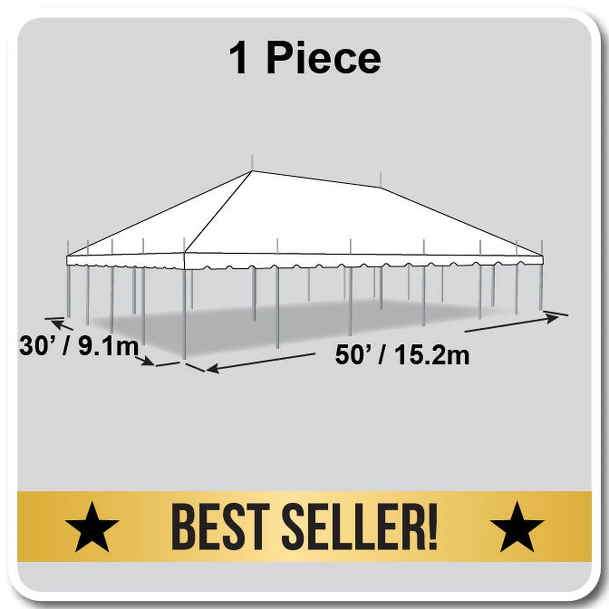 30x50 Classic Series Pole Tent