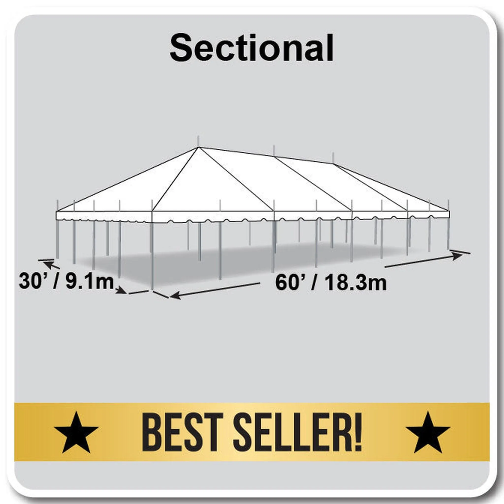 30x60 Classic Series Pole Tent