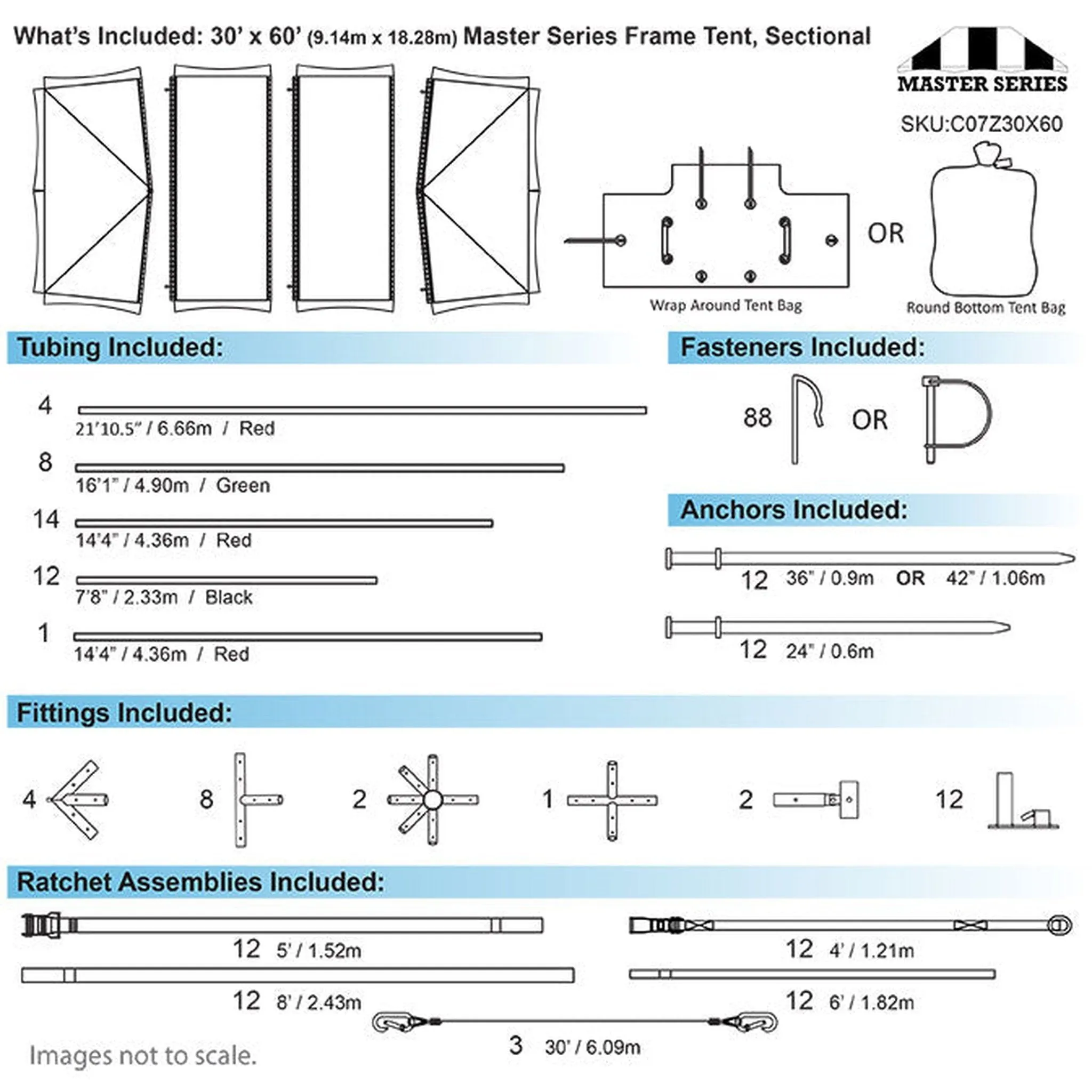 30x60 Master Series Frame Tent
