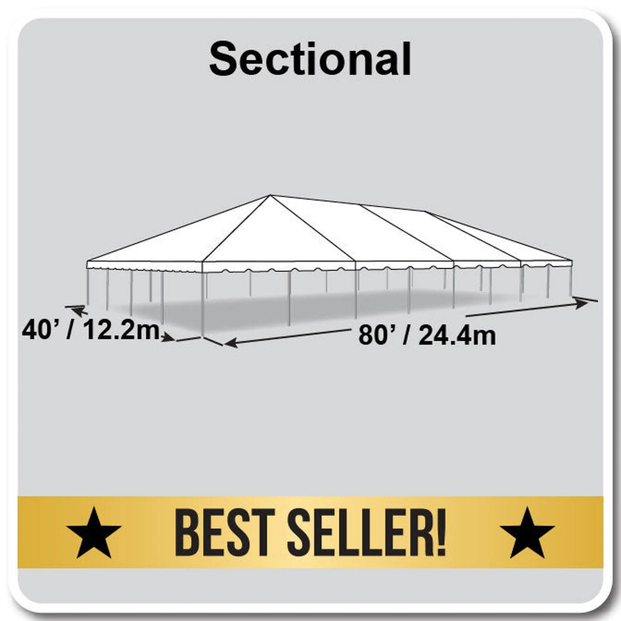 40x80 Classic Series Frame Tent