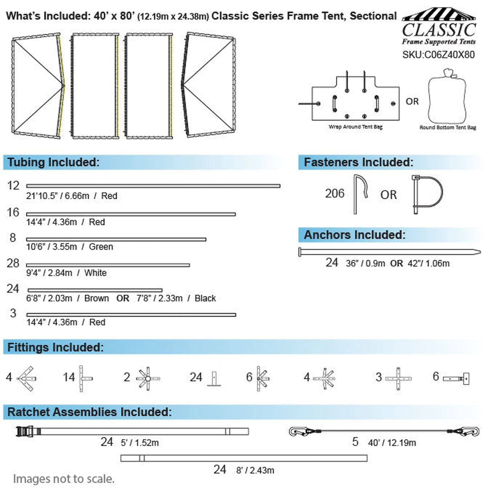40x80 Classic Series Frame Tent