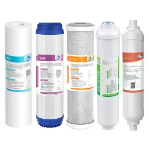 5-6 Stage Reverse Osmosi System RO Water Filter Set Sediment Cartridge Replacement