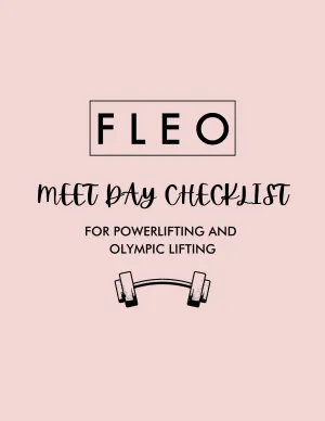 A Checklist to Crush Your Next Meet