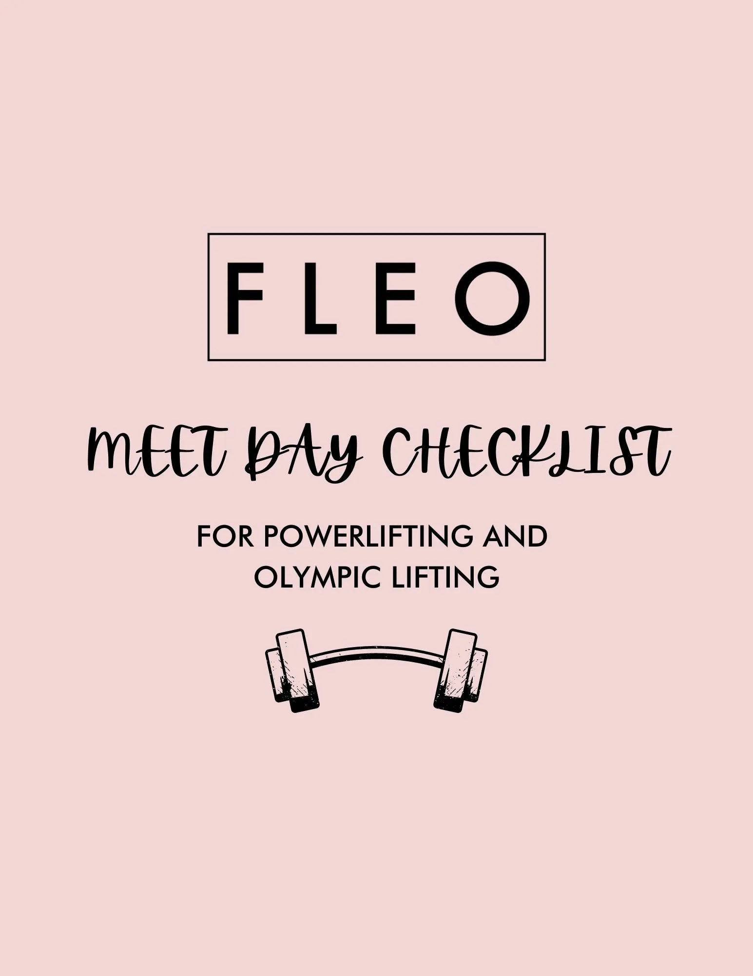 A Checklist to Crush Your Next Meet