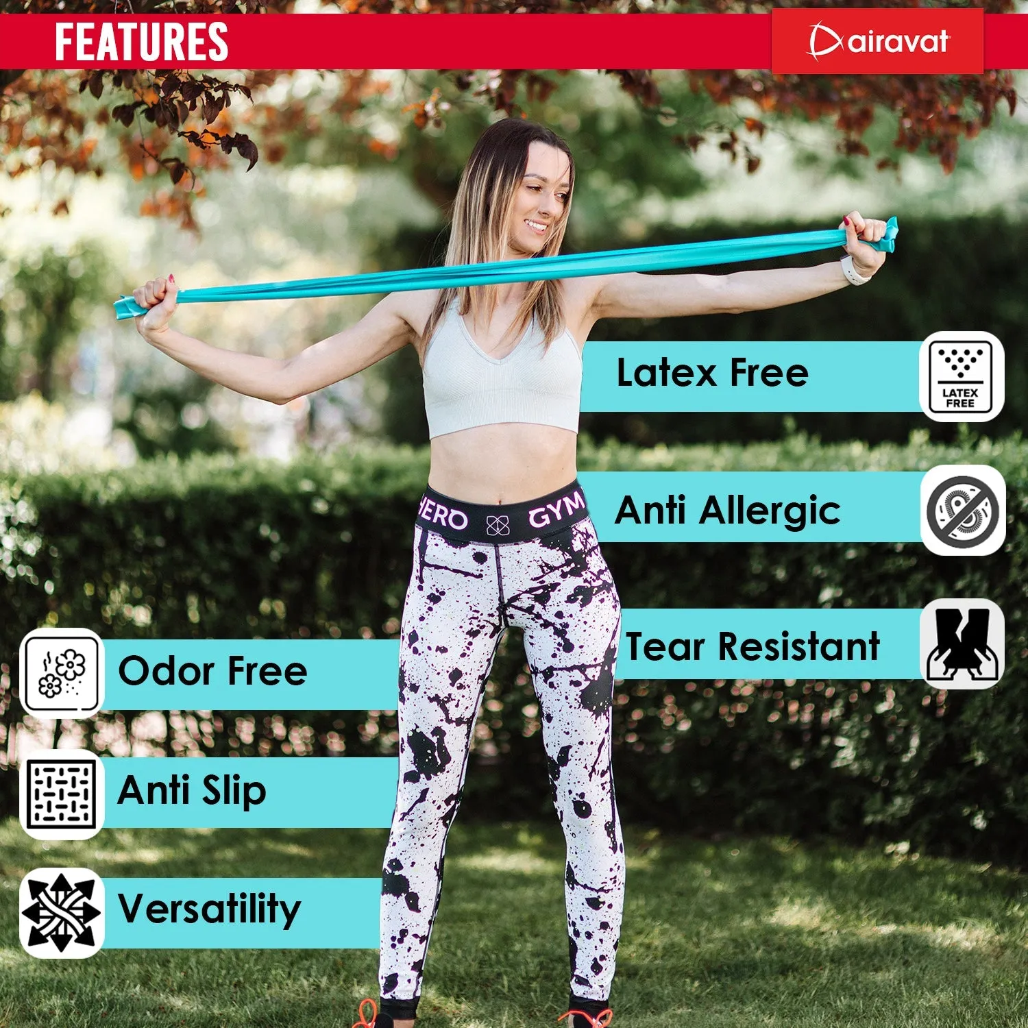 AIRAVAT LATEX FREE RESISTANCE BAND 4518 (LEVEL 3)