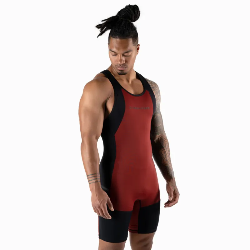 Apex Weightlifting Singlet - Burgundy (IPF Approved)