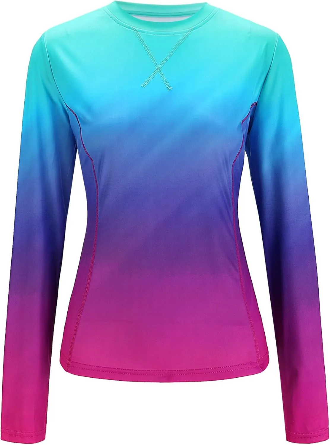 Avoogue Women UPF 50  UV Shirts Long Sleeve with Thumb Holes Workout Sun Shirt Quick Dry Athletic Hiking Running Tops
