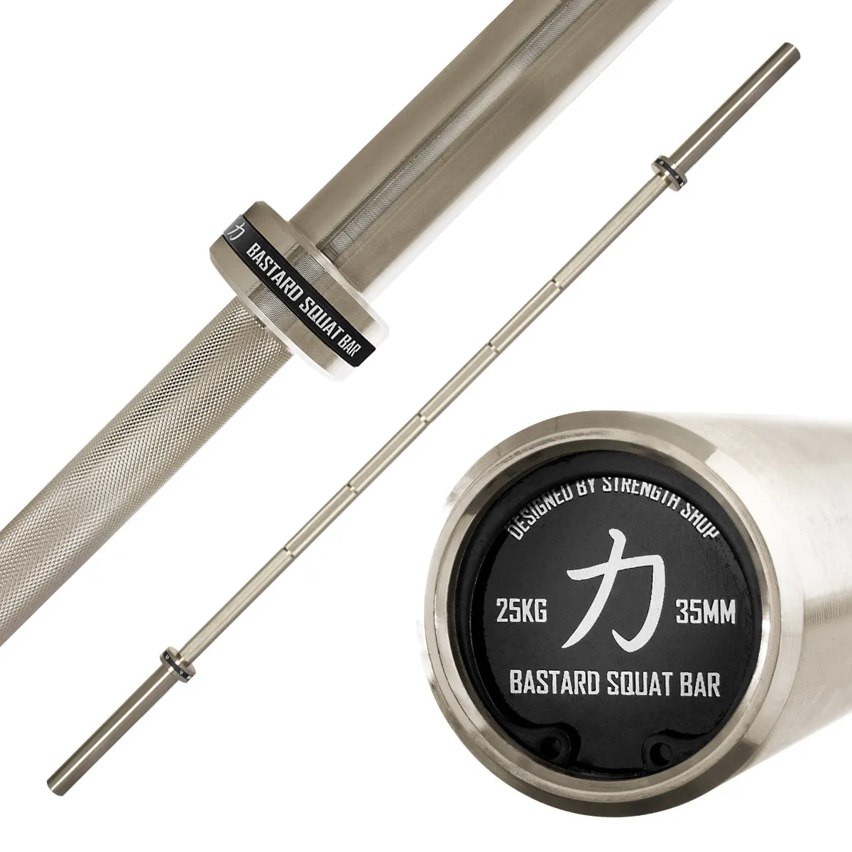 Bastard Squat Bar, 35mm/25kg – Fully Knurled