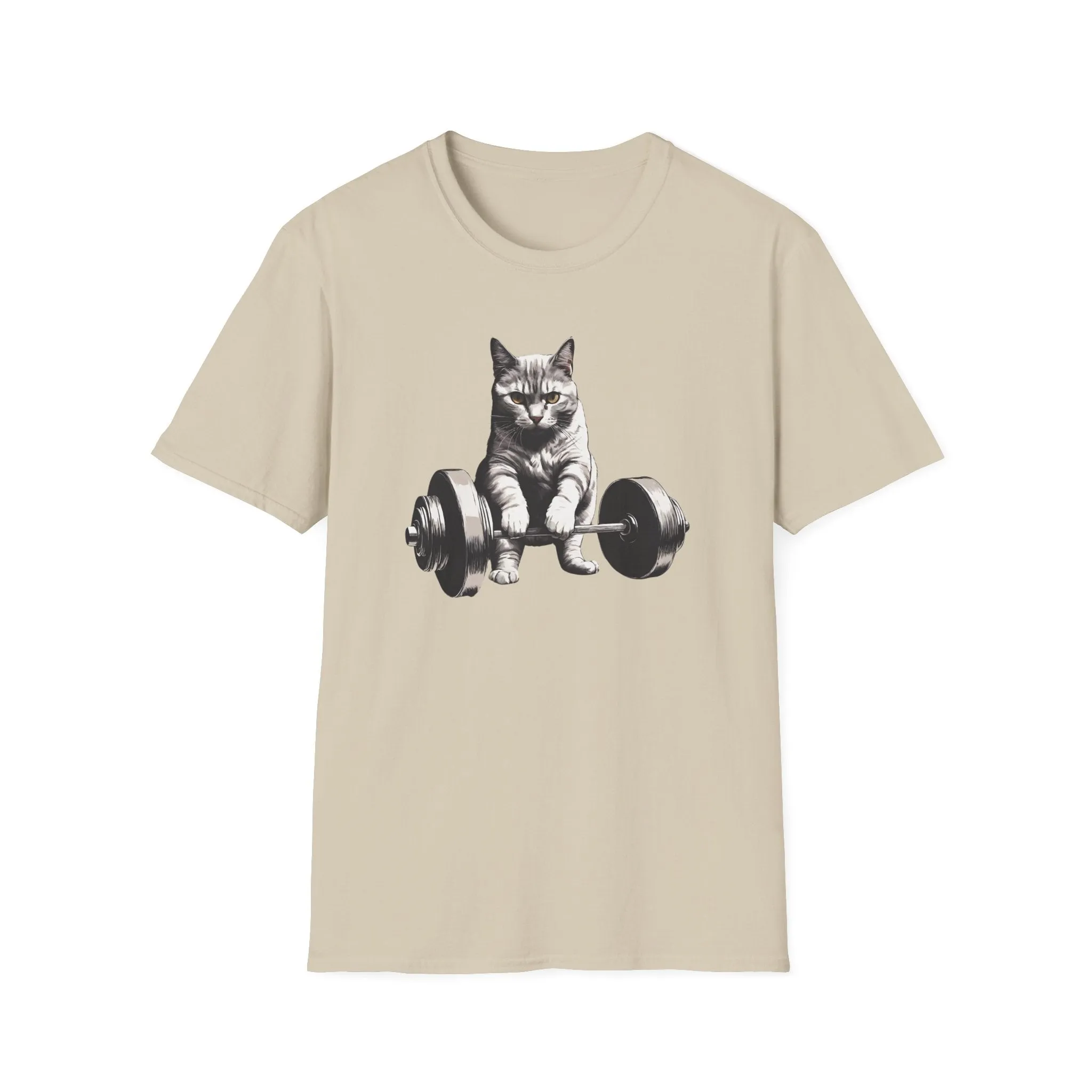 Cat Deadlifting Shirt for Gym Rat gifts for Workout Lover gift for Cat Lover T-shirt Funny Cats Lifting Weights T Shirts Kitty Powerlifting Weightlifting