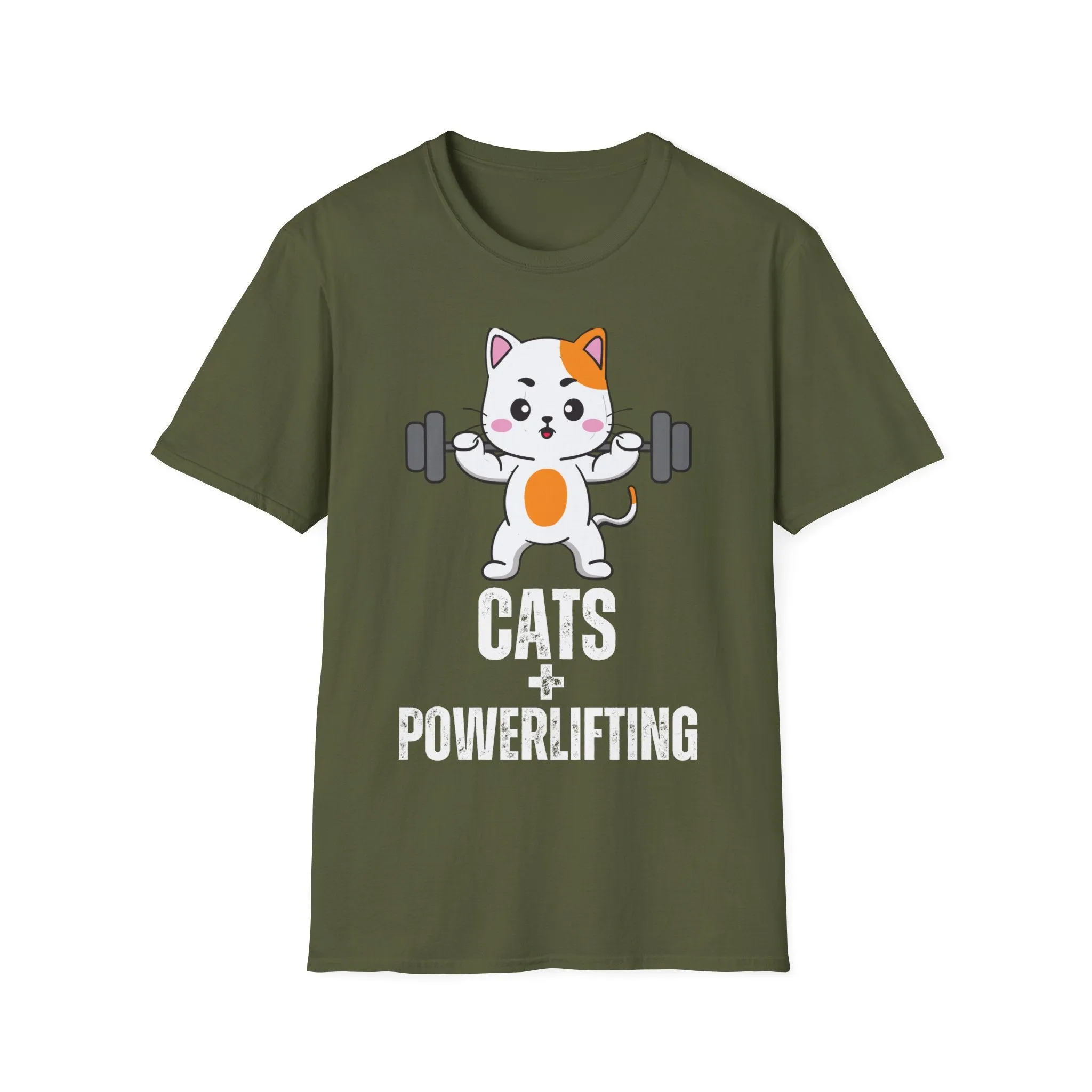 Cat Powerlifting T-Shirt for Cat Lover gift for Powerlifter gift CATS Powerlifting Cat Shirt Funny Weightlifting CAT T Shirt