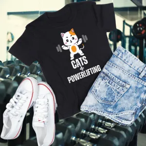 Cat Powerlifting T-Shirt for Cat Lover gift for Powerlifter gift CATS Powerlifting Cat Shirt Funny Weightlifting CAT T Shirt