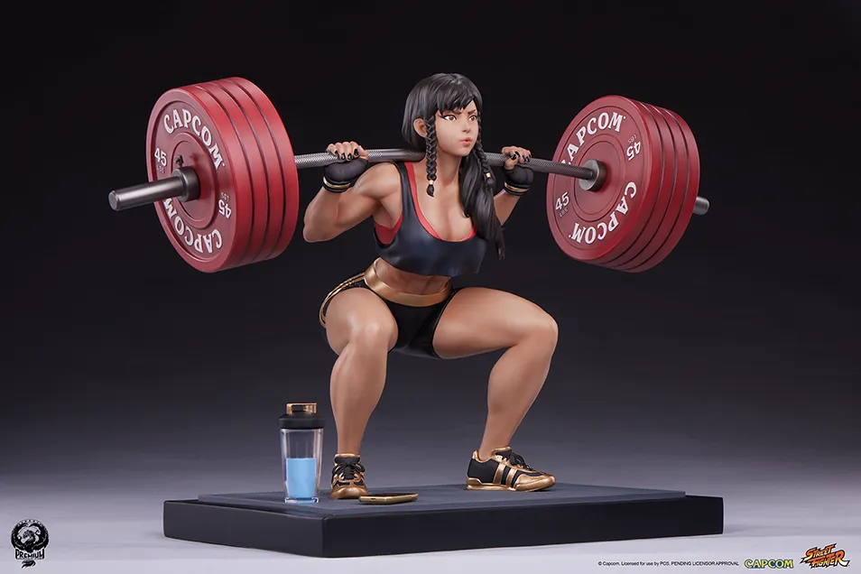 Chun-Li Powerlifting (Battle) 1/4 Scale Statue