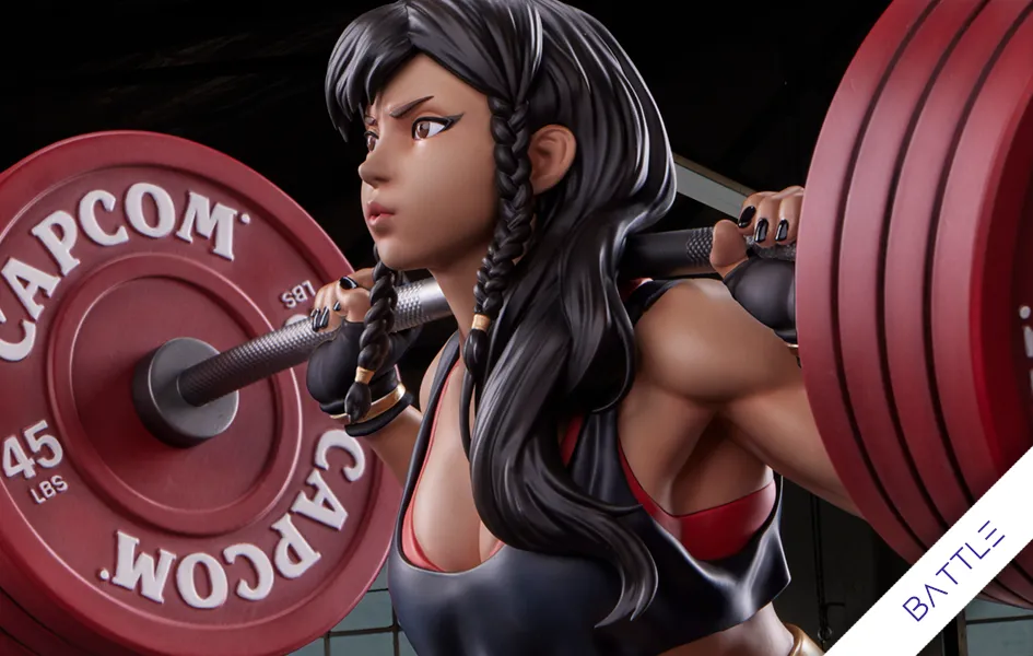 Chun-Li Powerlifting (Battle) 1/4 Scale Statue