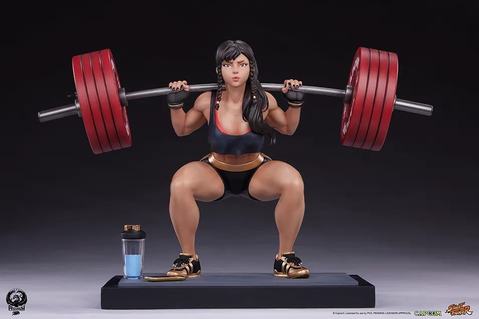 Chun-Li Powerlifting (Battle) 1/4 Scale Statue