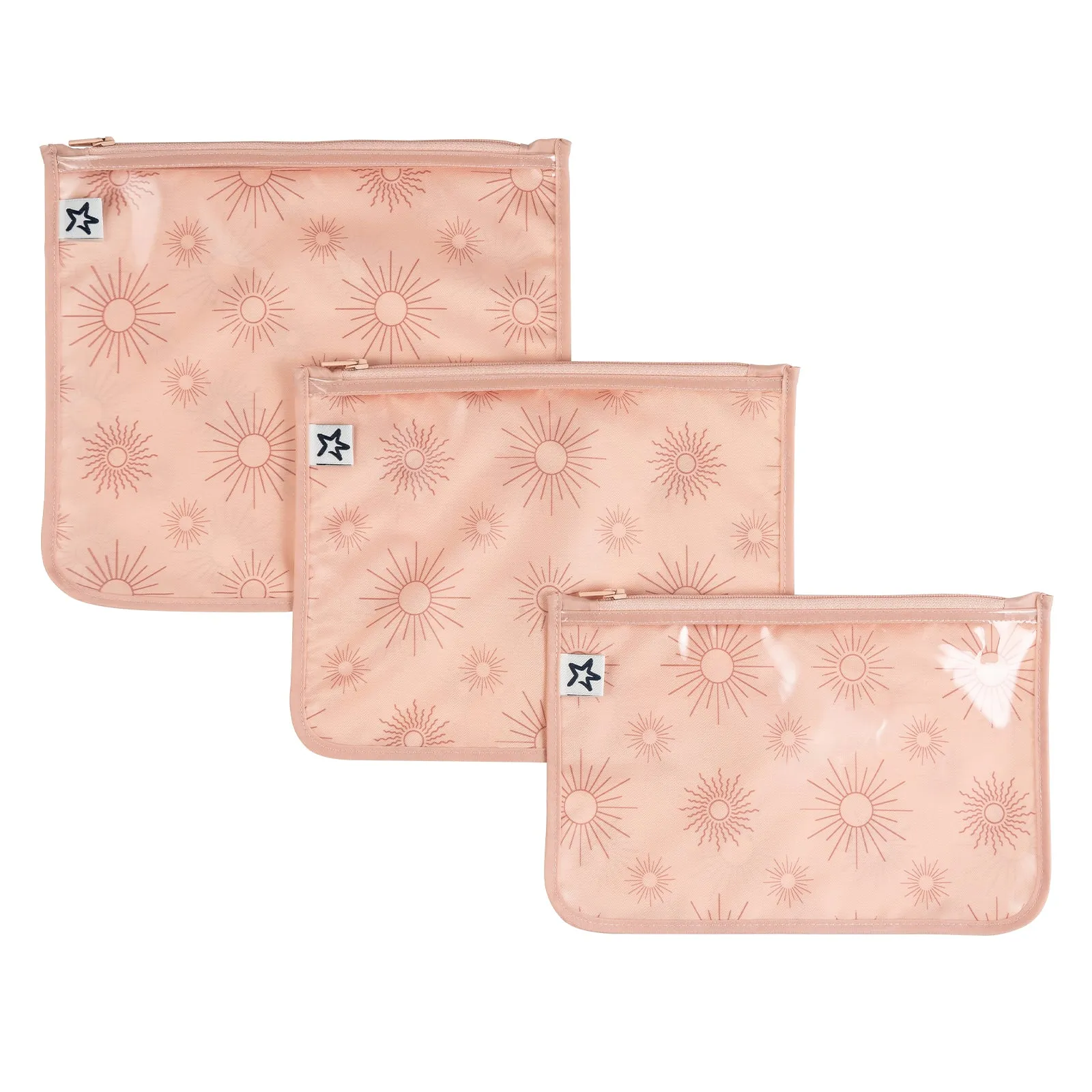 Clear Travel Bags - 3 Pack Sets
