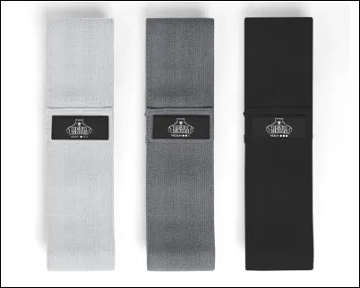 Cloth Resistance Bands - Set of 3 - Varying Resistance Levels - For Hip - Booty - Legs