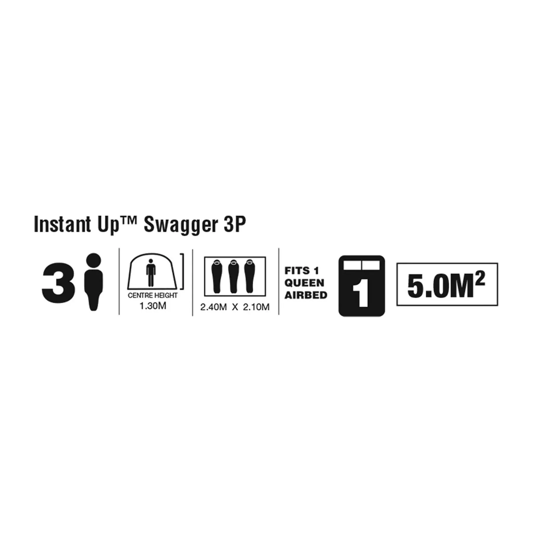 Coleman Instant Up Dark Room Swagger 3 Person Tent