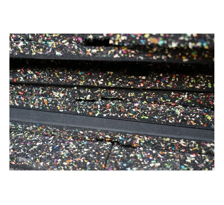 Gym Flooring - Easy-Clean Rubber Floor Tiles 0.5m x 1m x 40mm