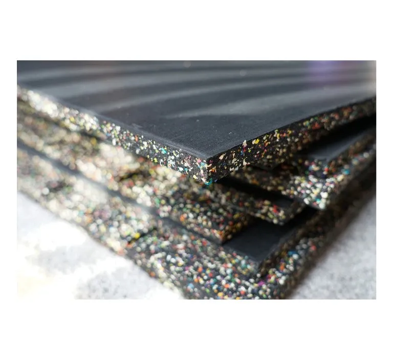Gym Flooring - Easy-Clean Rubber Floor Tiles 0.5m x 1m x 40mm
