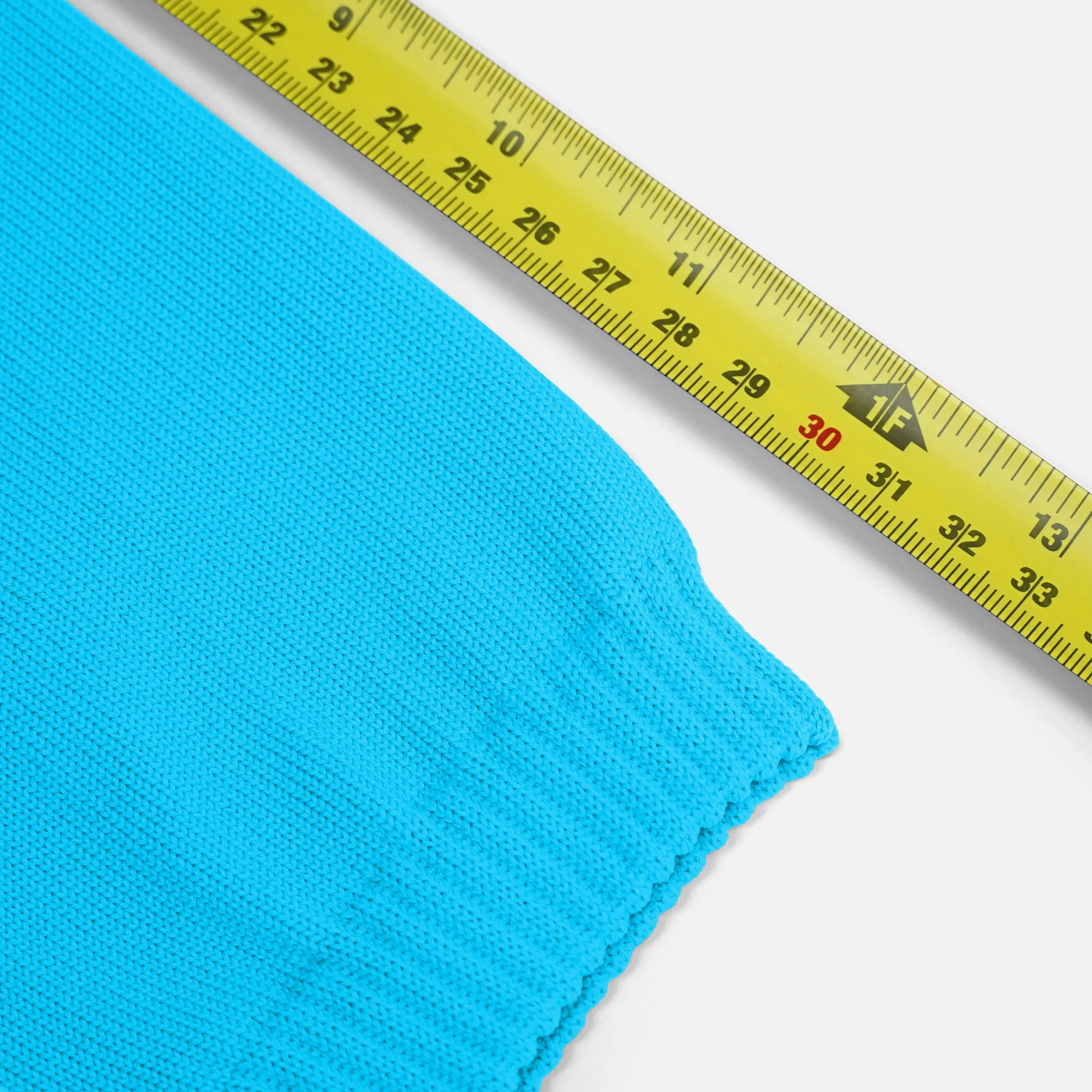 Hue Sky Blue Knitted Compression Calf Sleeves