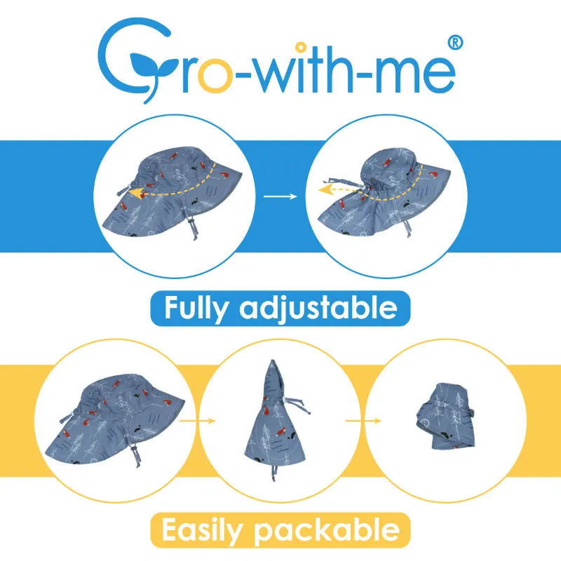 Jan & Jul Gro-with-me Aqua Dry Adventure Hat - Forest Friends