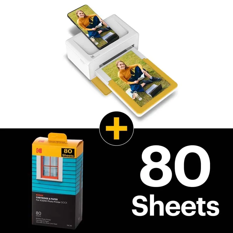 Kodak Instant Dock Plus Cartridge Bundle - Yellow