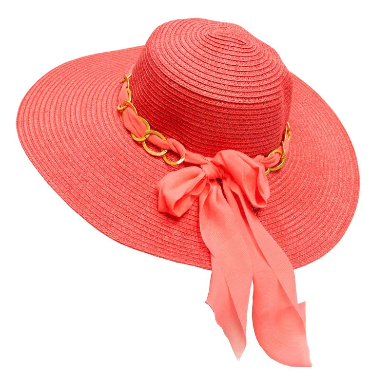 Ladies Beach Floppy Straw Hats