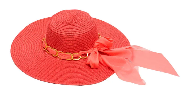 Ladies Beach Floppy Straw Hats