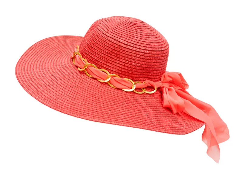 Ladies Beach Floppy Straw Hats
