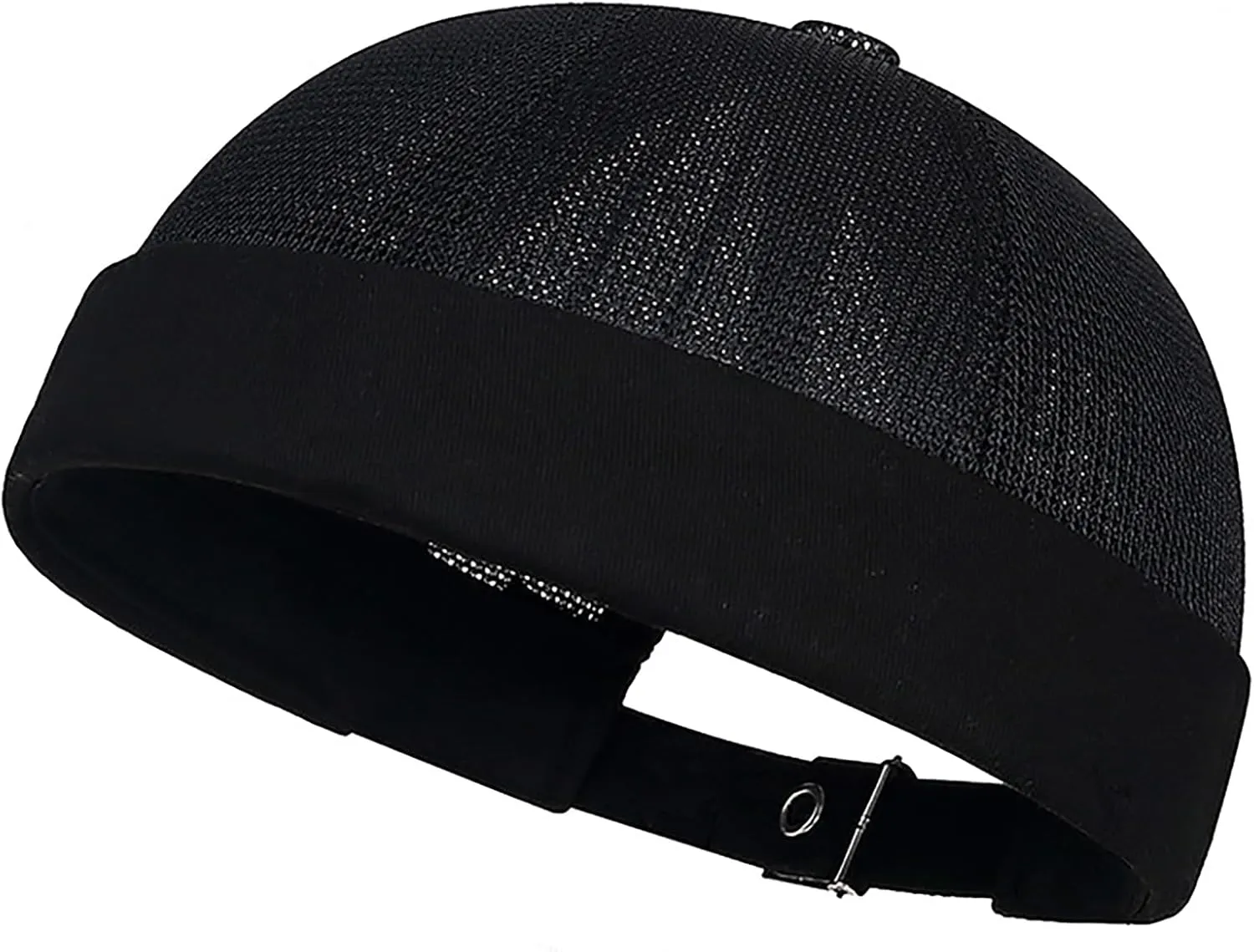 Mens Mesh Brimless Cap with No Brim, Summer Skullcap Docker Beanie Hat