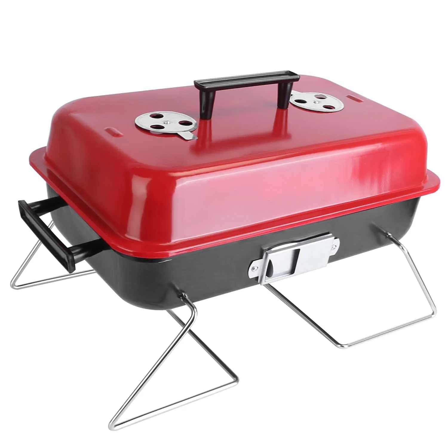 Portable Charcoal Tabletop Grill with Lid