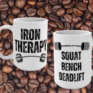 Powerlifting Coffee Mug for Gym Lover gift for Powerlifter gift for Gym Rat gift for Workout Lover Mug Gym Cup 15oz