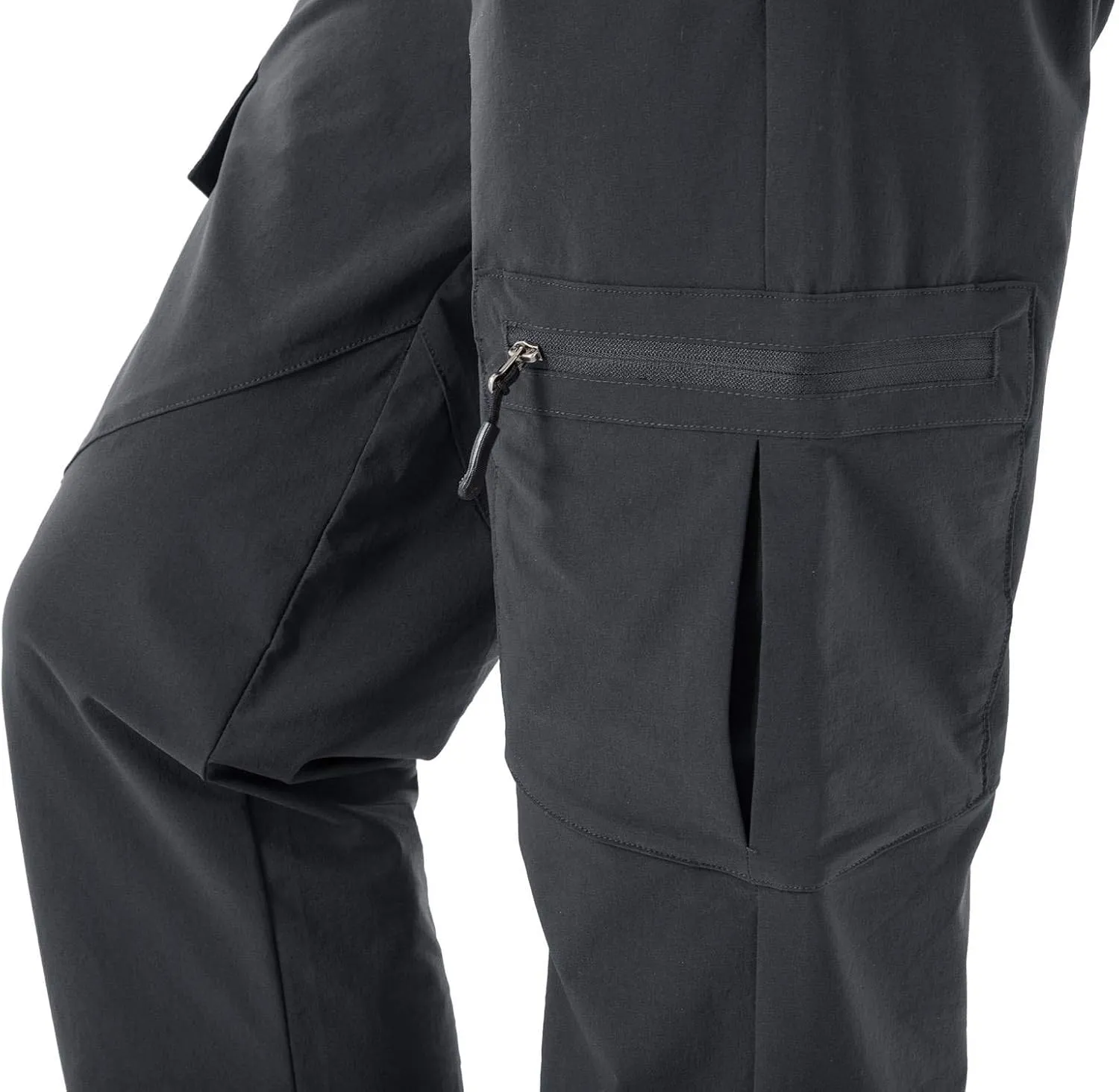 Rdruko Women's Hiking Cargo Pants Water-Resistant Quick Dry UPF 50  Travel Camping Work Pants Zipper Pockets