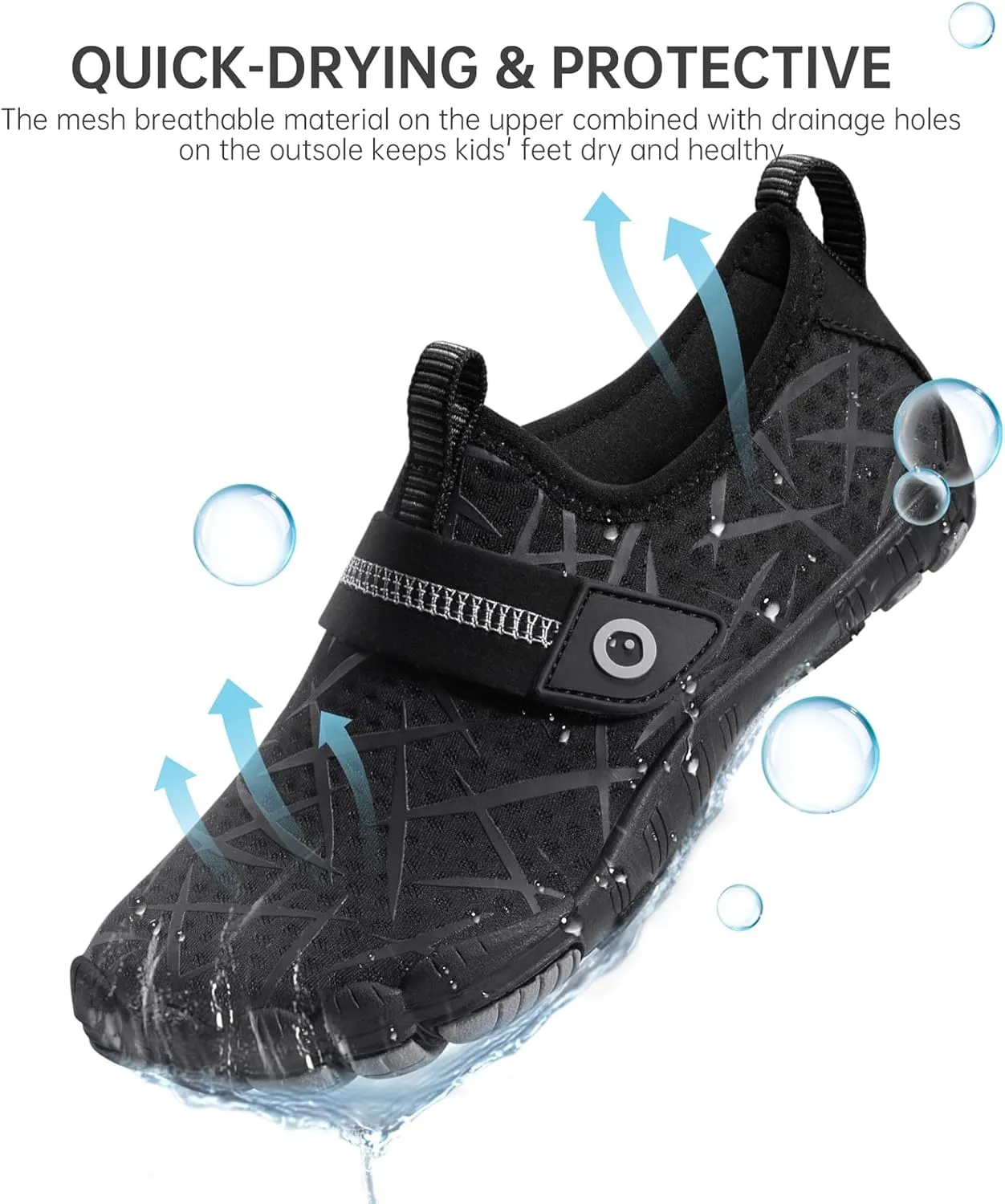 SEEKWAY Barefoot Water Shoes for Kids - Wide Toe Box and Quick-Dry Sand Shoes Toddler for Hiking Swim Beach Pool Kayak Sport Accessories, Camping Essentials Must-Haves for Boys Girls Sizes