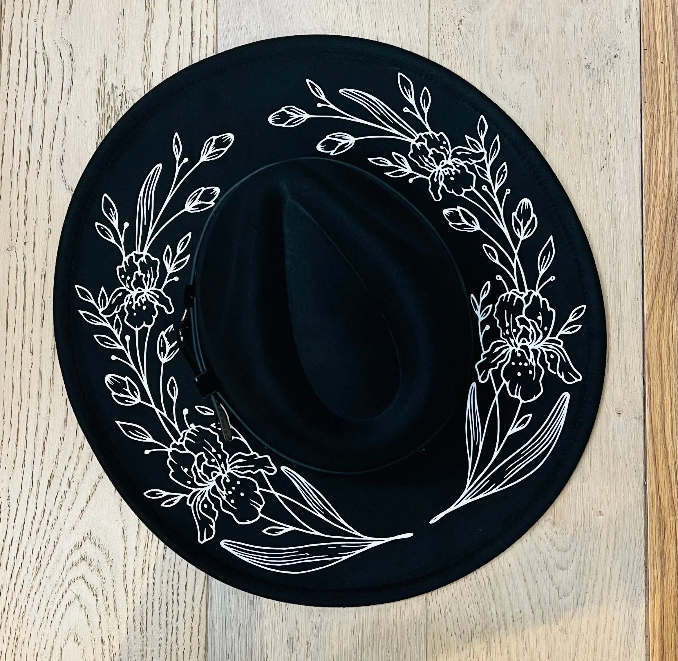 Vegan Felt Hat - XL Brim - Iris