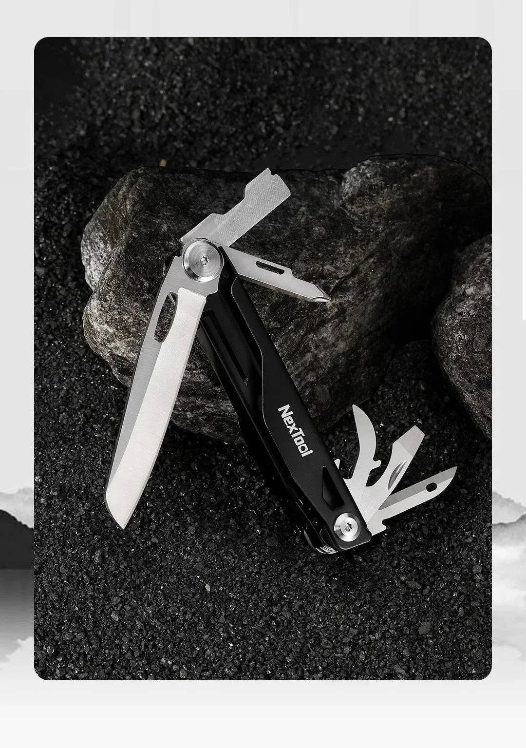 Xiaomi NexTool 12-in-1 Multi-tool Folding Knife Outdoor Pocket Knife Survival Kit Scissors Hand Tools Screwdriver EDC Equipment
