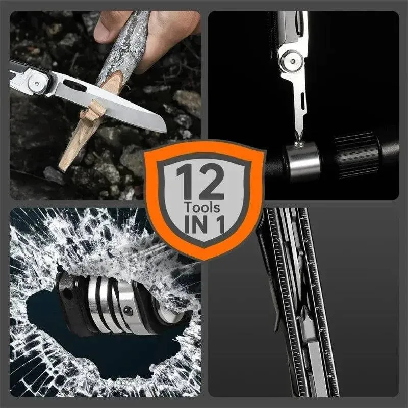 Xiaomi NexTool 12-in-1 Multi-tool Folding Knife Outdoor Pocket Knife Survival Kit Scissors Hand Tools Screwdriver EDC Equipment