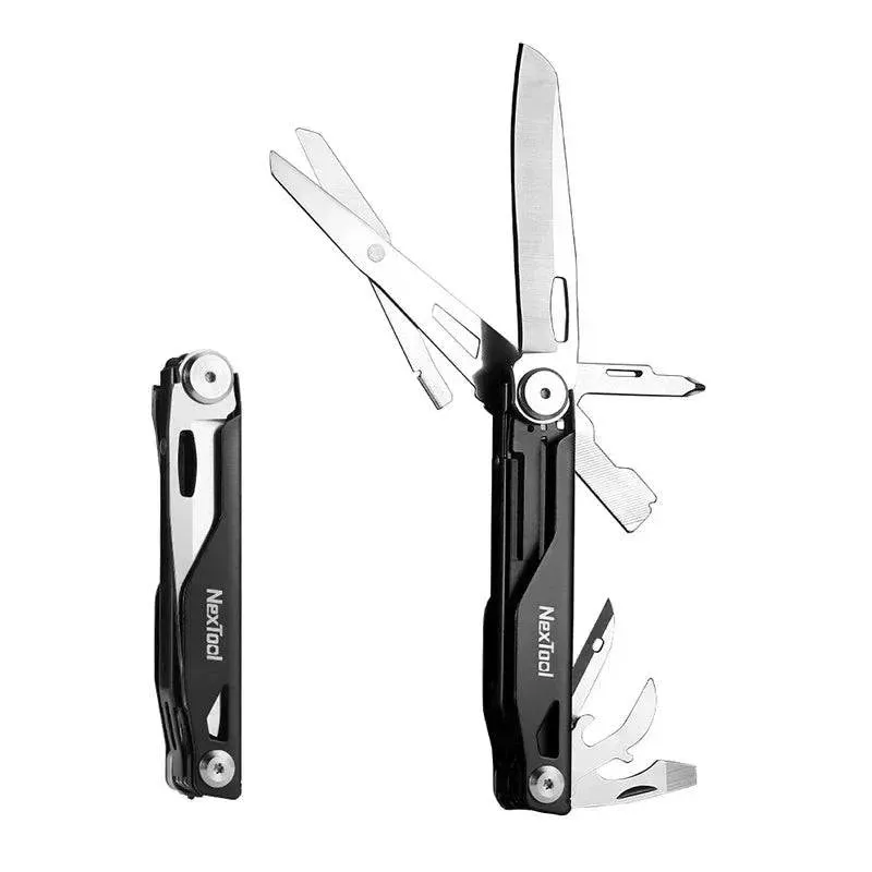 Xiaomi NexTool 12-in-1 Multi-tool Folding Knife Outdoor Pocket Knife Survival Kit Scissors Hand Tools Screwdriver EDC Equipment