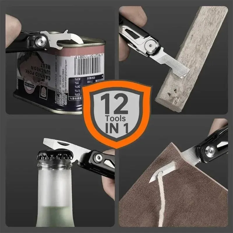 Xiaomi NexTool 12-in-1 Multi-tool Folding Knife Outdoor Pocket Knife Survival Kit Scissors Hand Tools Screwdriver EDC Equipment